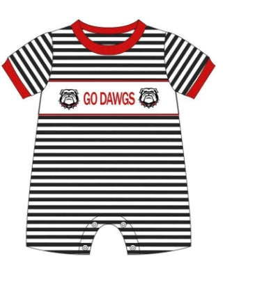 baby boy dog team romper