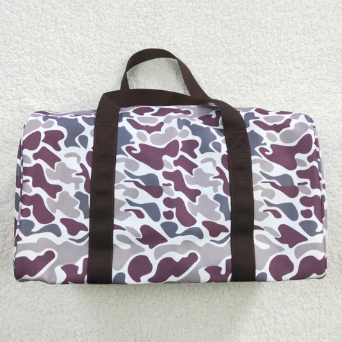 girls matching camo print duffle bag adult travel bag sports bag