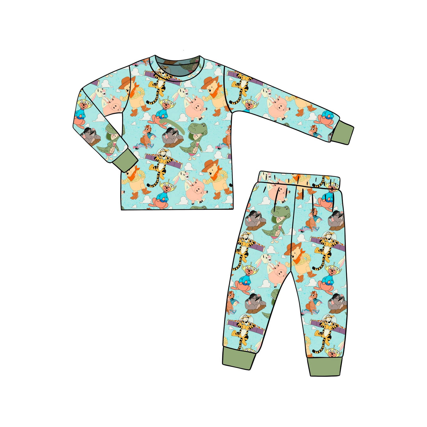 baby boy long sleeve  cartoon outfit. deadline Nov 12th