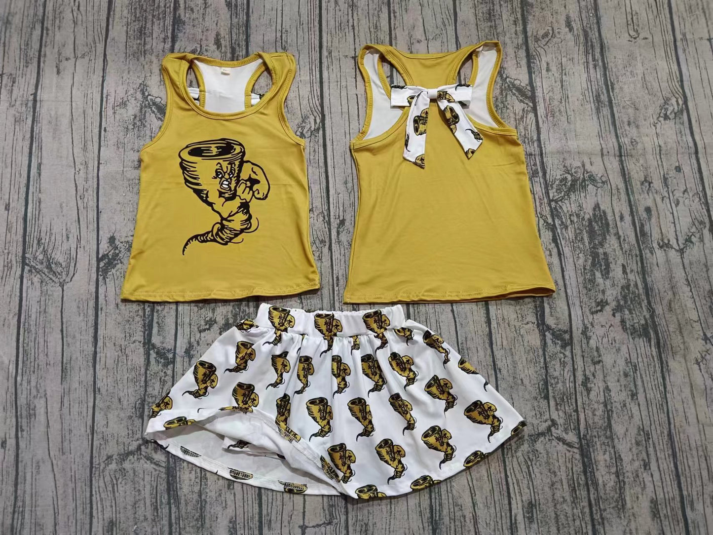 Baby girls custom team cheer outfit add shorts