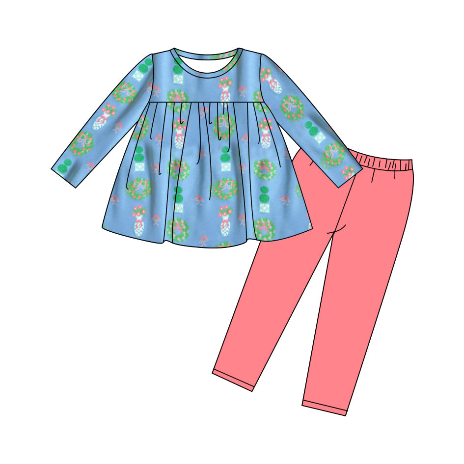 Toddle kids girl cute fall winter long sleeve outfit