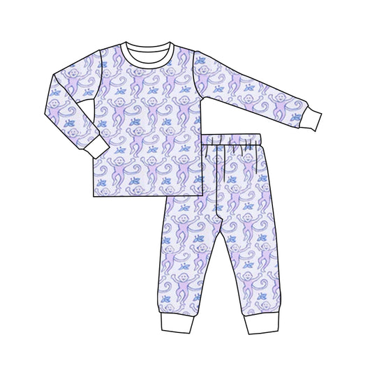 Baby girls custom long sleeve pajama set outfit