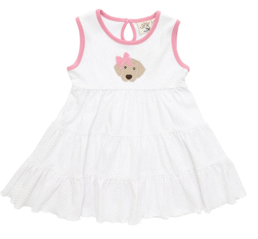 Cute puppy dog baby girls dress