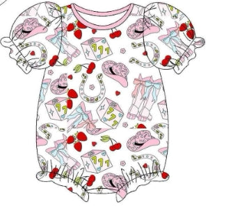 Toddle baby girls western romper