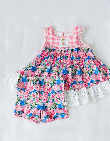 Baby girl floral design summer clothes