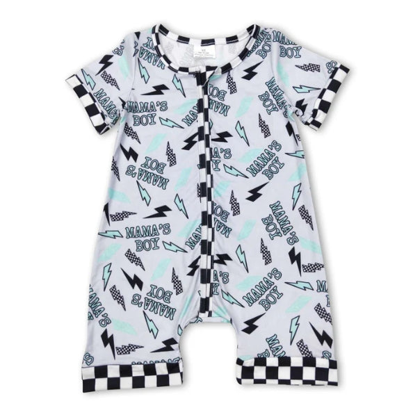 Mamas boy mothers day romper