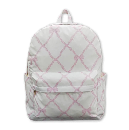 infant baby baby girl pink bow mini backpack
