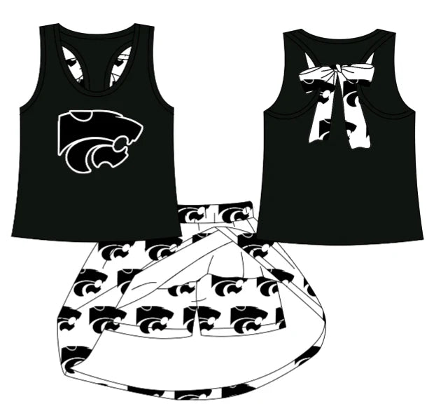 Baby girls custom team cheer matching outfit