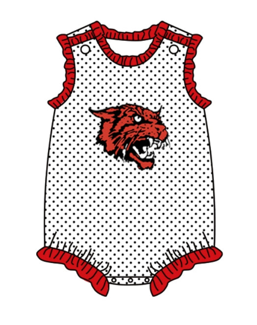 toddle baby girl custom team romper
