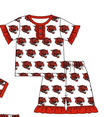 Toddle baby girl custom team design outfit