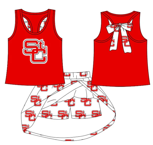 Baby girls custom team cheer matching outfit