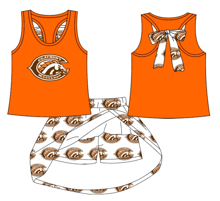 Baby girls custom team cheer matching outfit