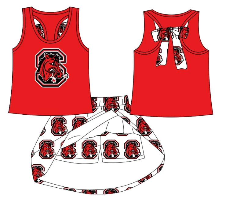 Baby girls custom team cheer matching outfit