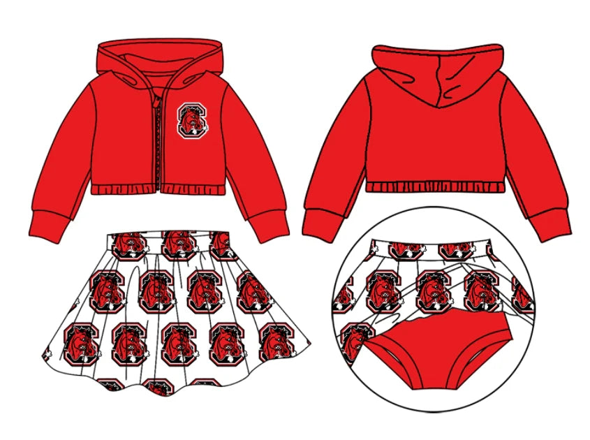 Baby girls custom team cheer matching outfit