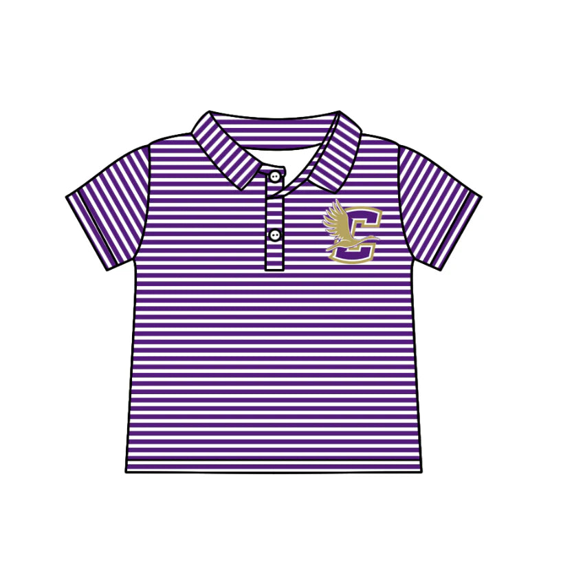 Kids short sleeve custom team polo shirt