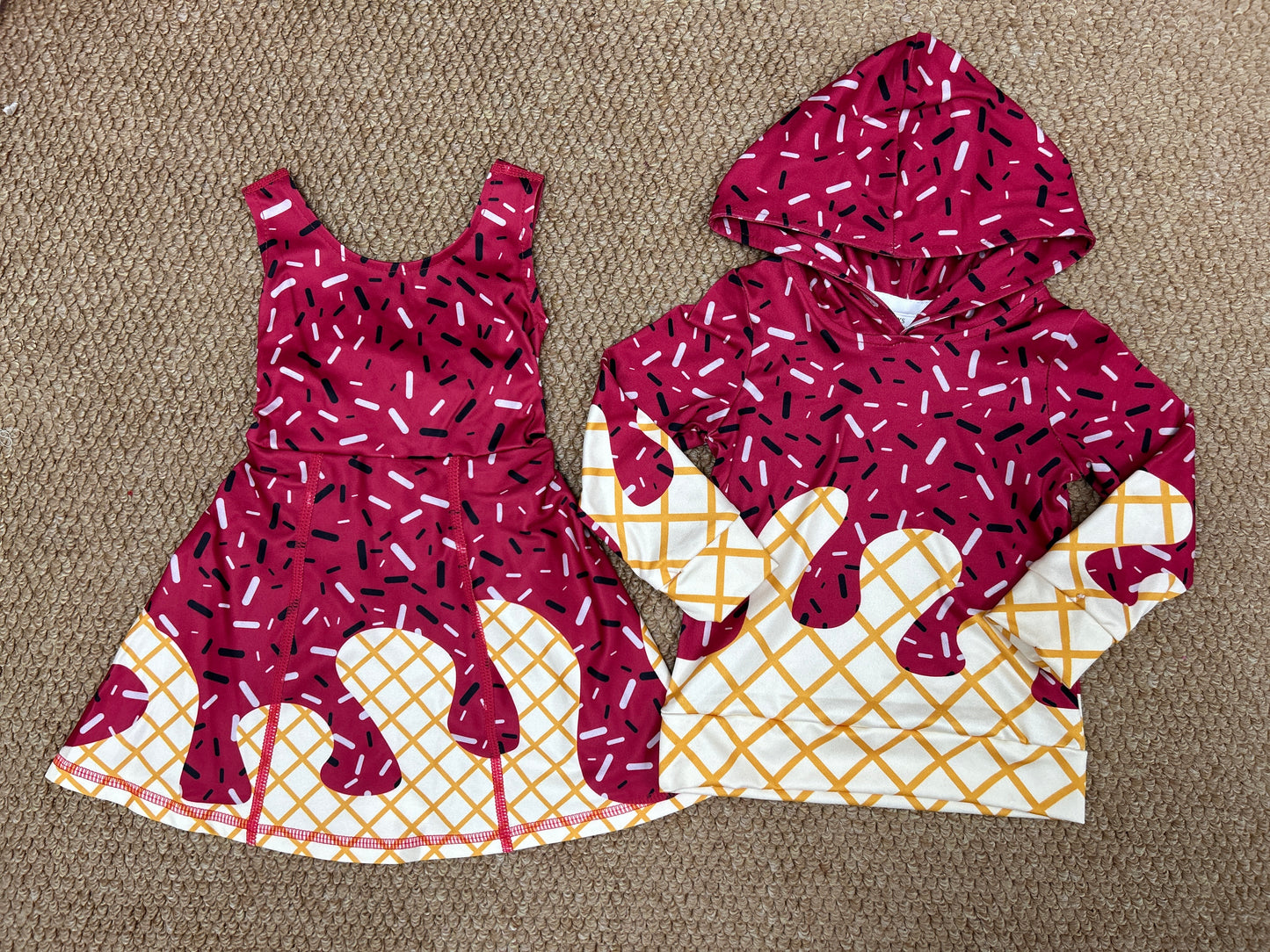 Baby girls wine red active wear athletic summer yoga matching clothes