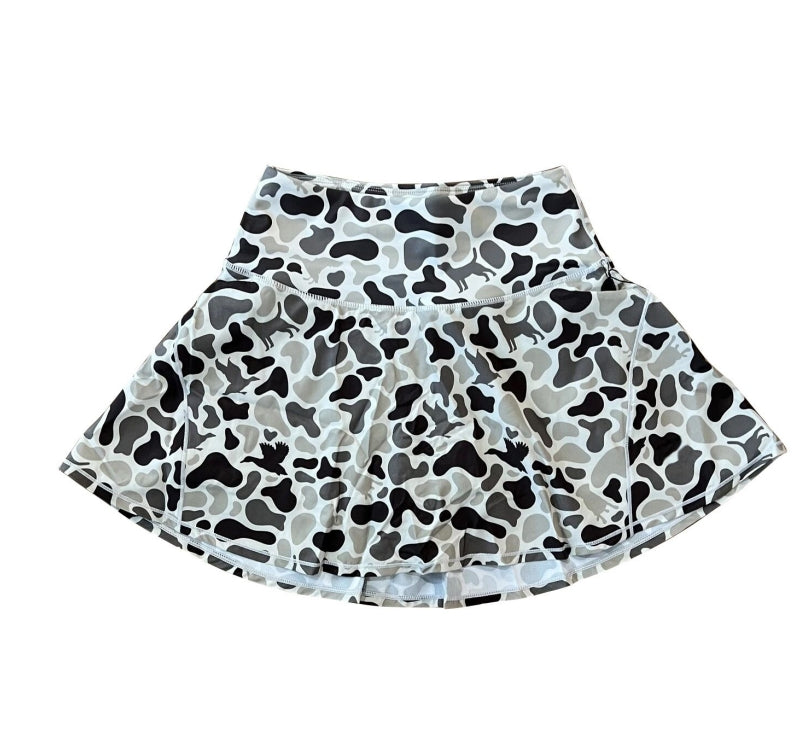 Adult women duck dog camo summer skort preorder