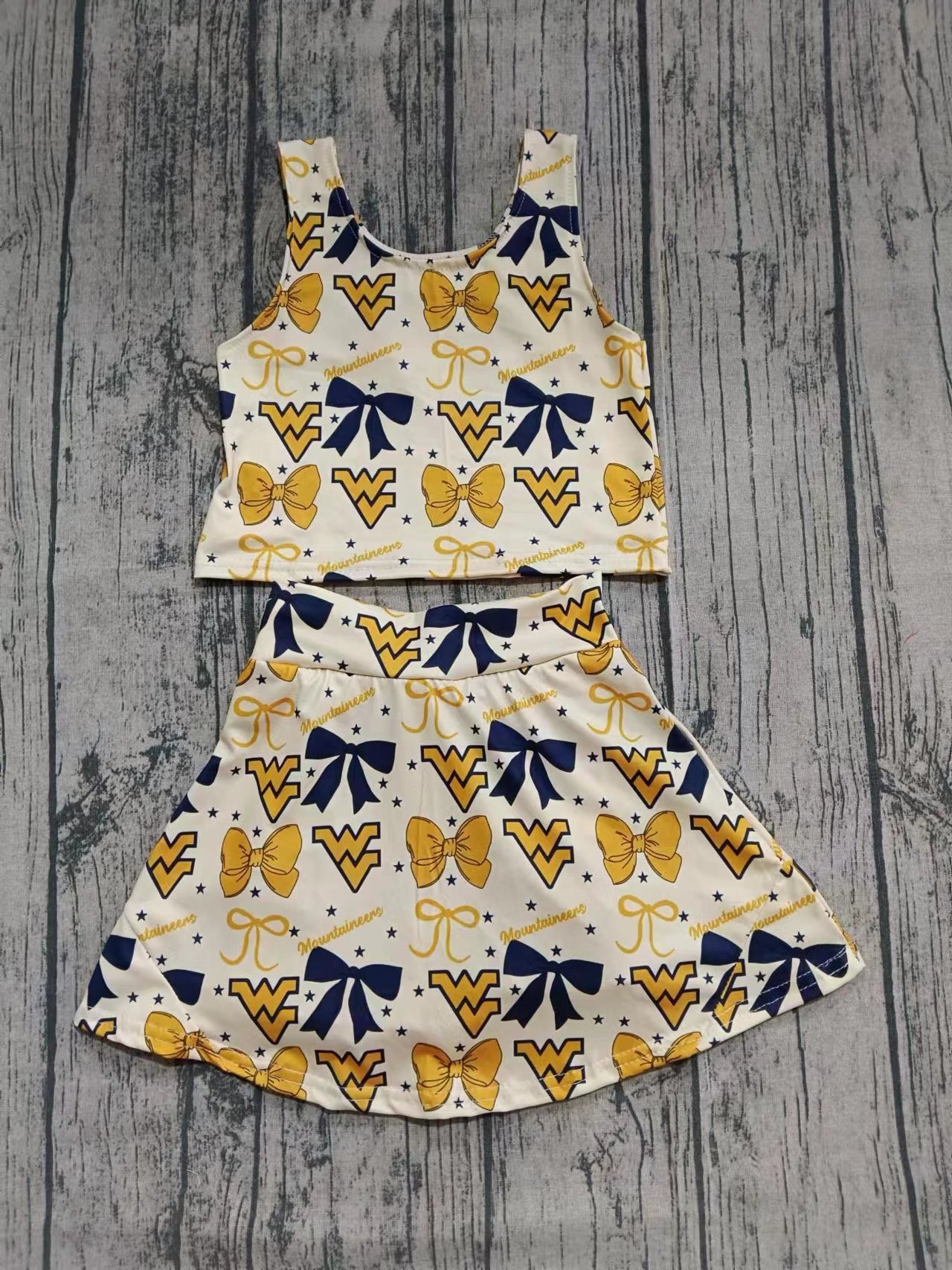 Baby girls custom team cheer outfit add shorts