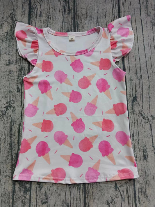 Kids girls custom summer fashion t- shirt
