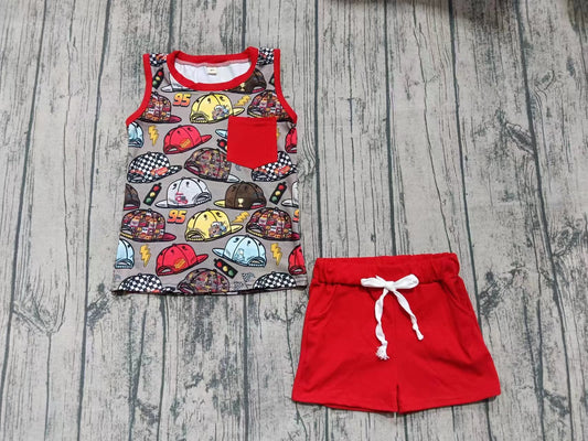 Toddle boy wholesale summer cartoon short set