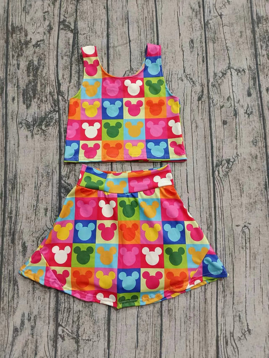 Baby girls custom cartoon outfit add shorts