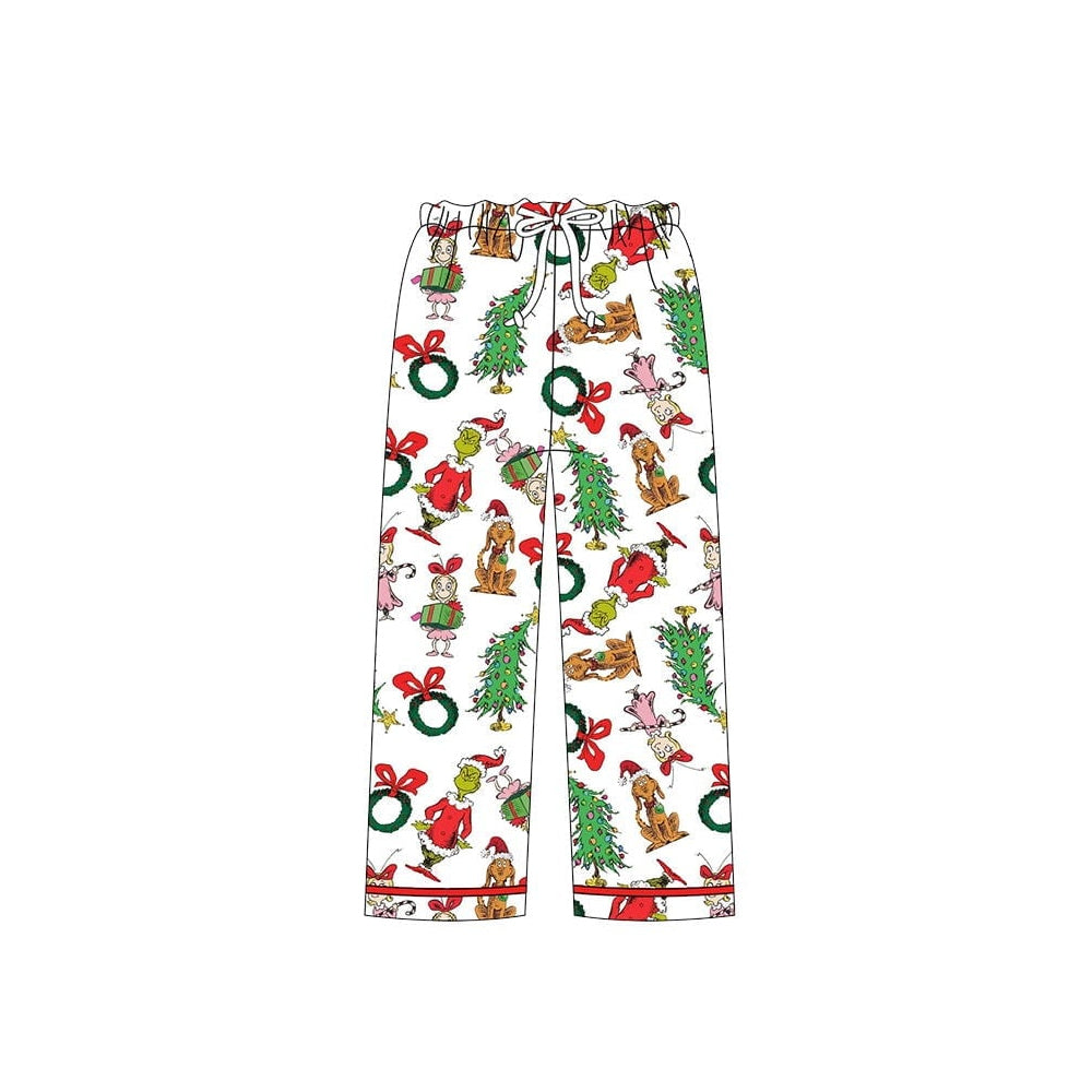 custom order adult  design Christmas milk silk pants
