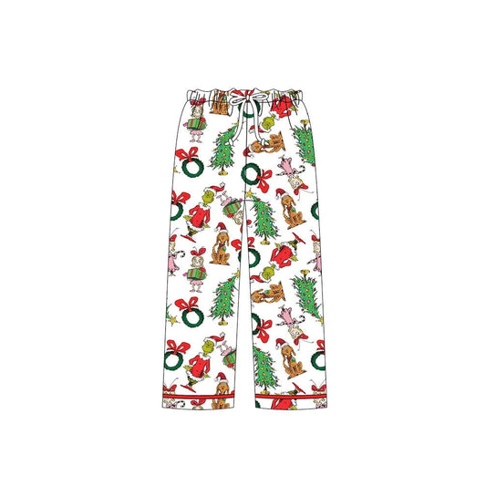 custom order adult  design Christmas milk silk pants