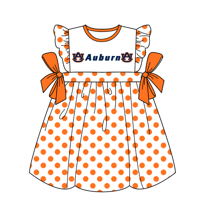 baby girl custom team dress