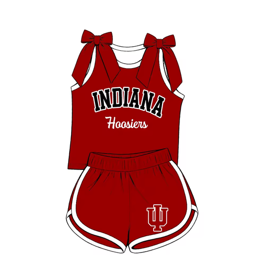Custom team top matching shorts girl summer outfit wholesale factory price