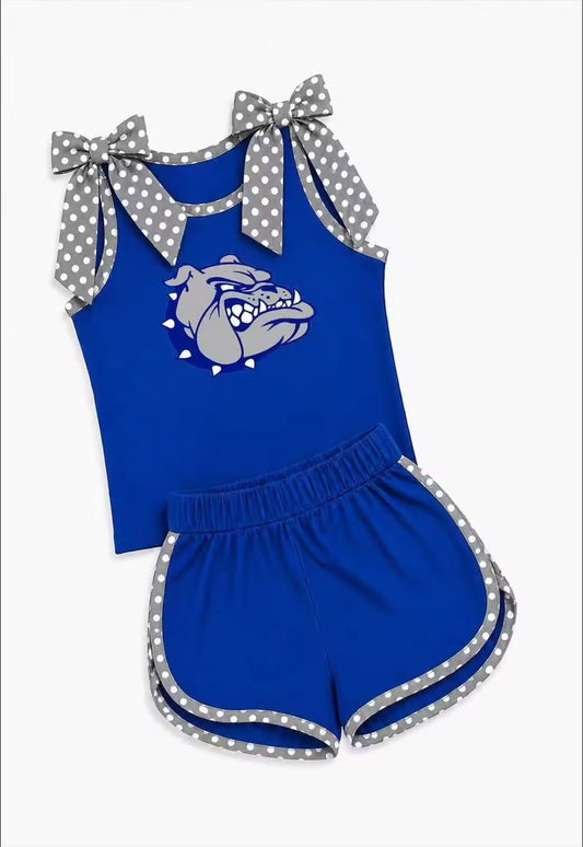 Custom team top matching shorts girl summer outfit wholesale factory price