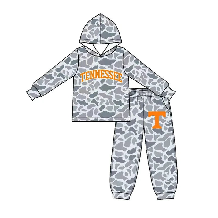 Baby boy custom team cheer design long sleeve hoodie set