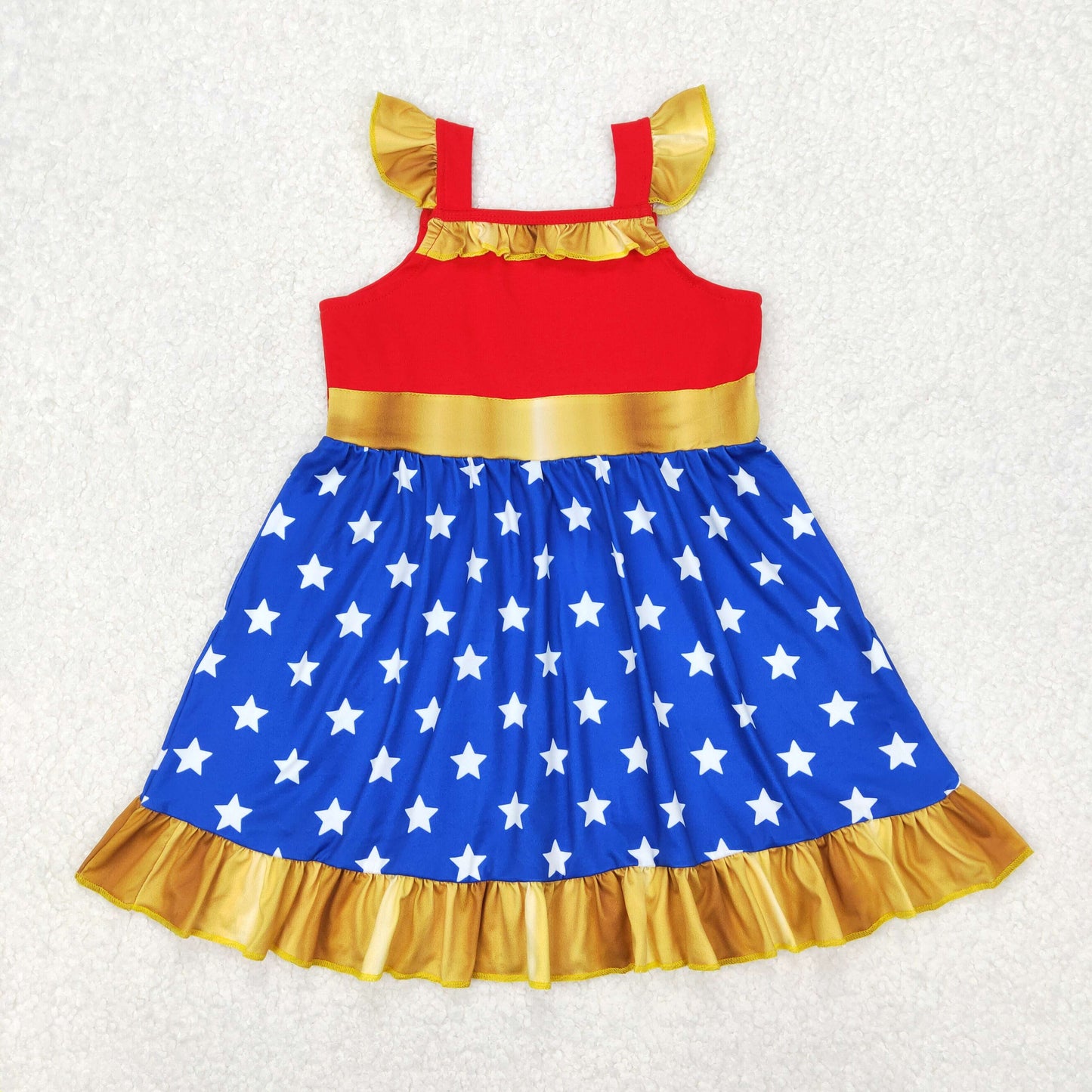 Little girls princess cartoon summer dress
