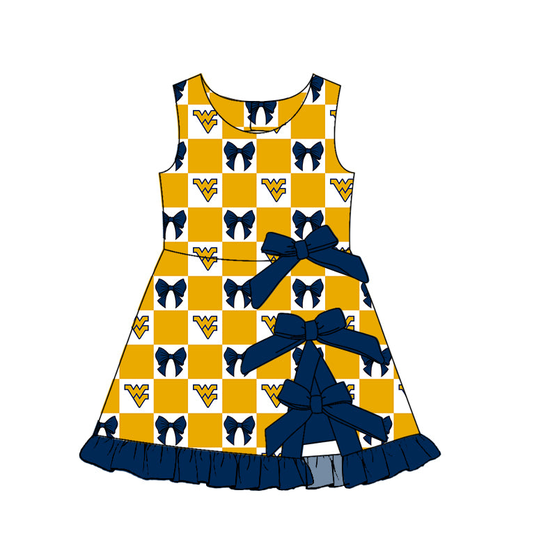 Toddle girls wholesale custom team design yoga dress
