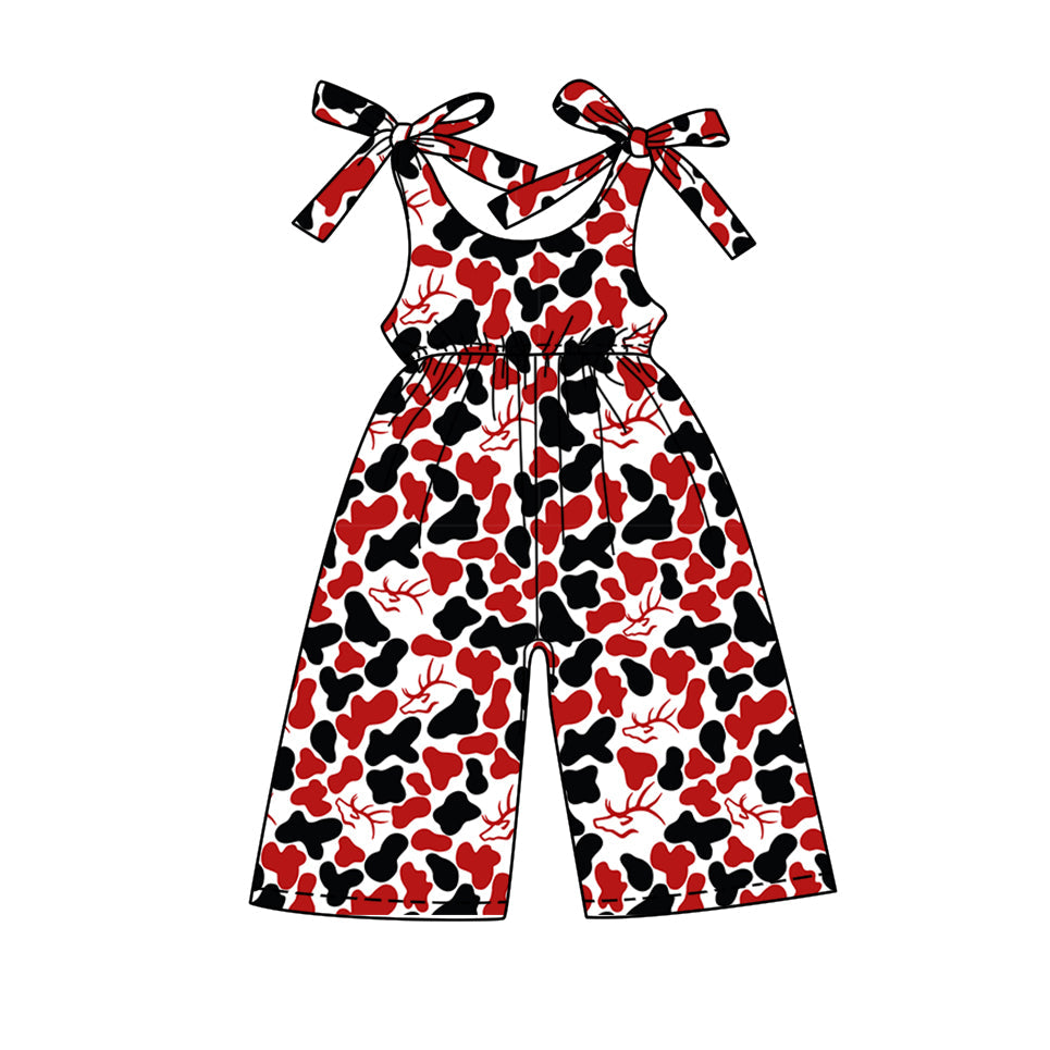 toddle girls customn team print jumpsuit wholesale factory price