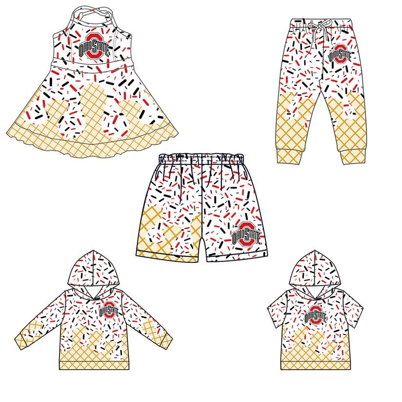 Toddle baby custom team design matching outfit