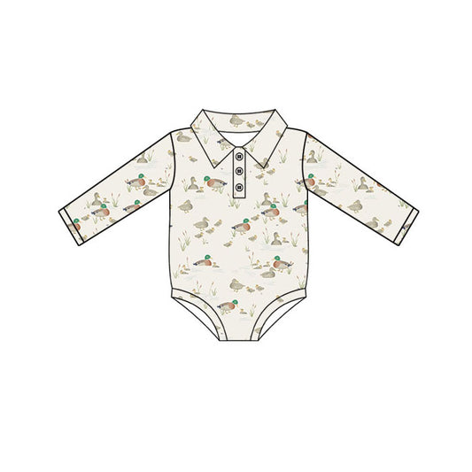 Toddle baby boy duck hunting season t-shirt romper wholesale factory price
