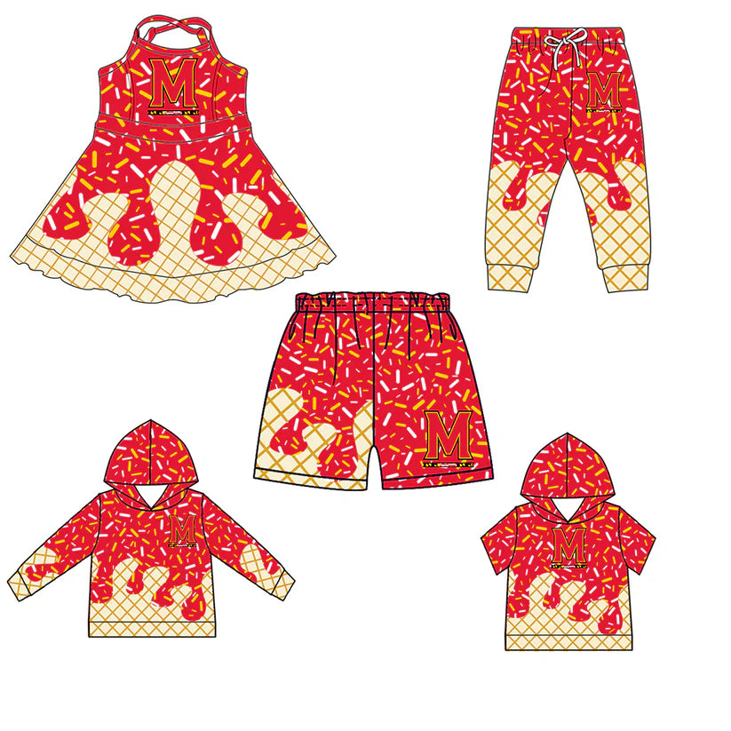 Toddle baby custom team design matching outfit