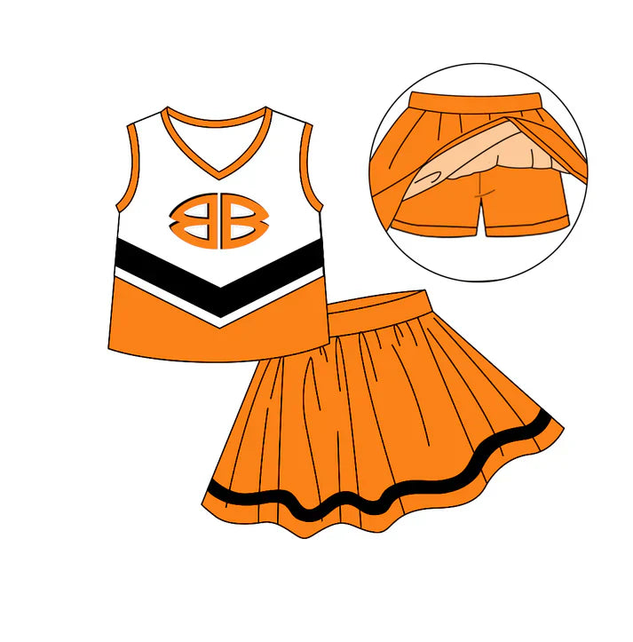 Baby girls custom team cheer outfit add shorts