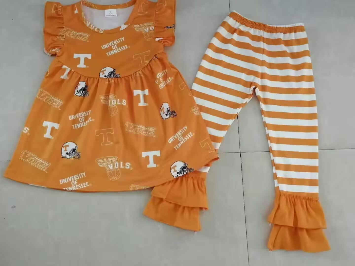 baby girl team design outfit.