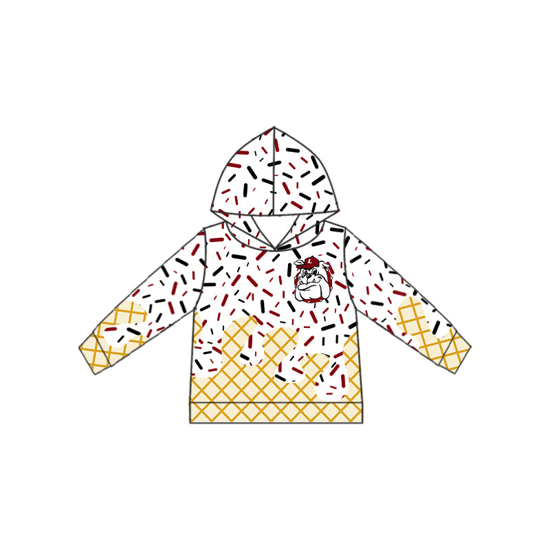 baby boy long sleeve custom team hoodie top
