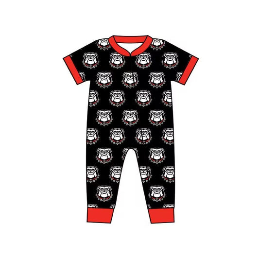 Toddle boy colleague team bulldog zip romper