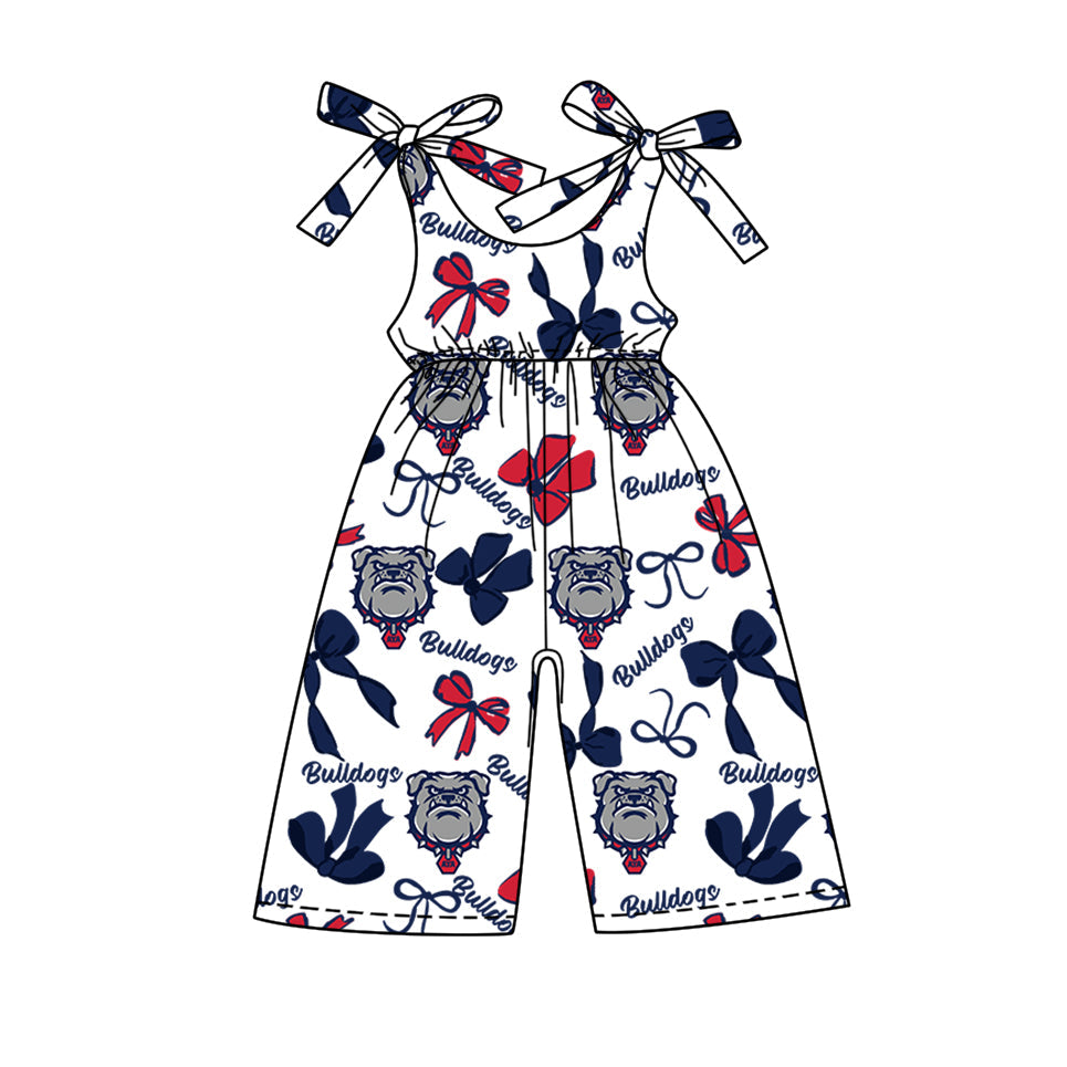 toddle girls customn team print jumpsuit wholesale factory price