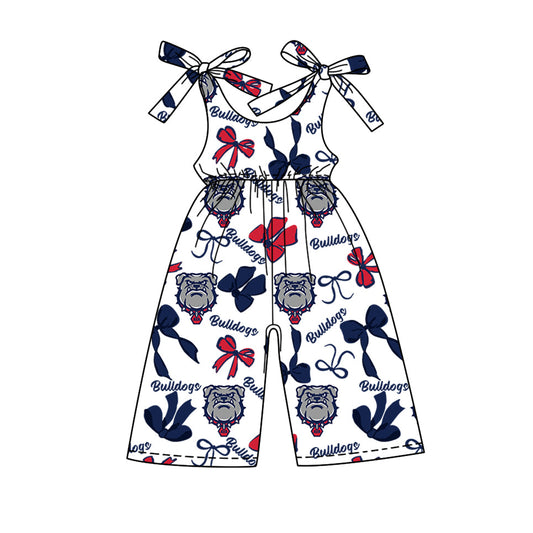 toddle girls customn team print jumpsuit wholesale factory price