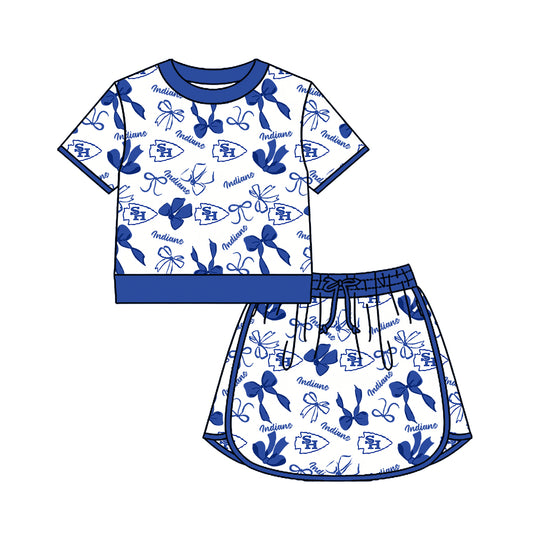 Custom team pullover top matching skorts girl summer outfit