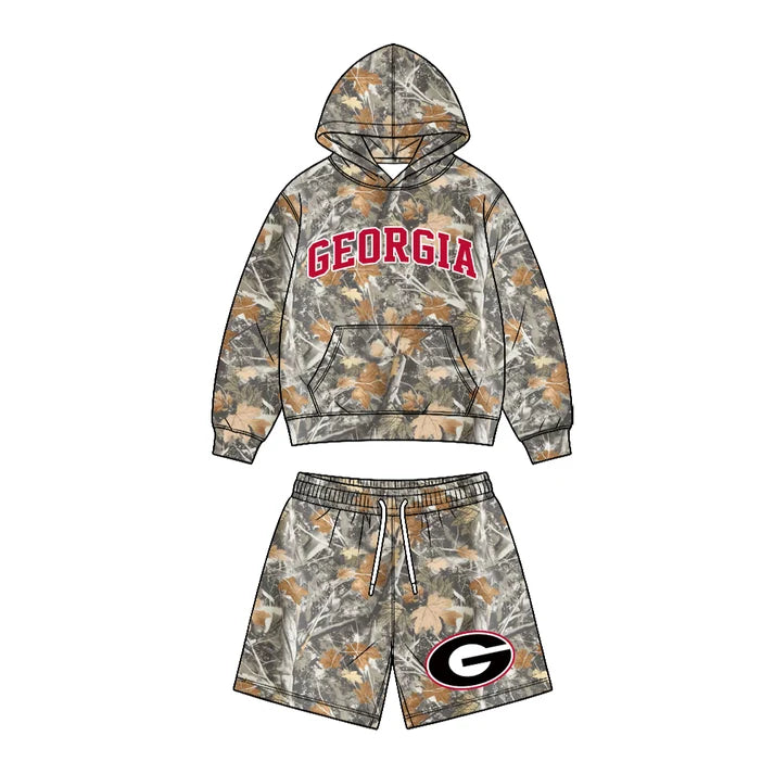 Toddle kids custom georgia team design boy long sleeve clothes wholesale price