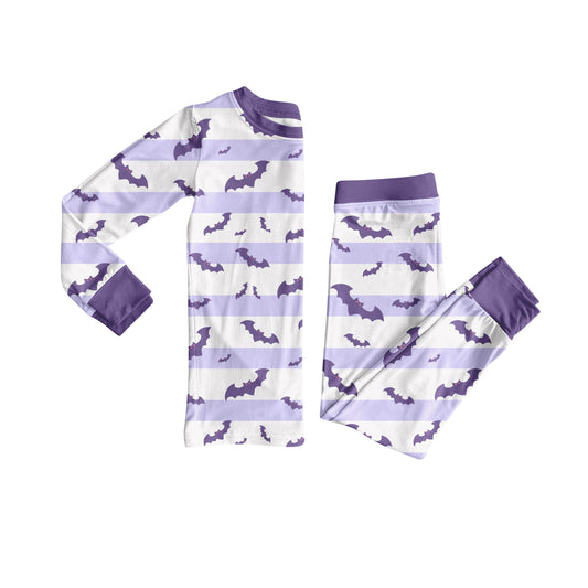 Halloween bat kids long sleeve pajama set