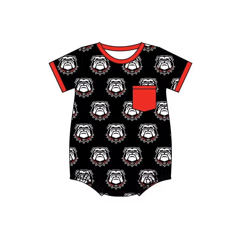 Toddle boy colleague team bulldog romper