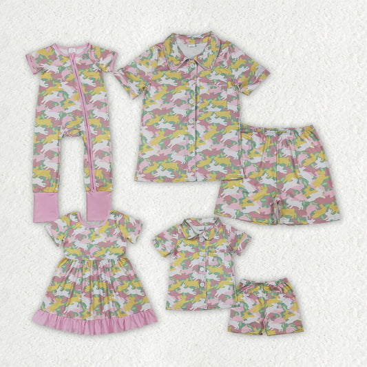 Easter camo design sister brother matching clothes