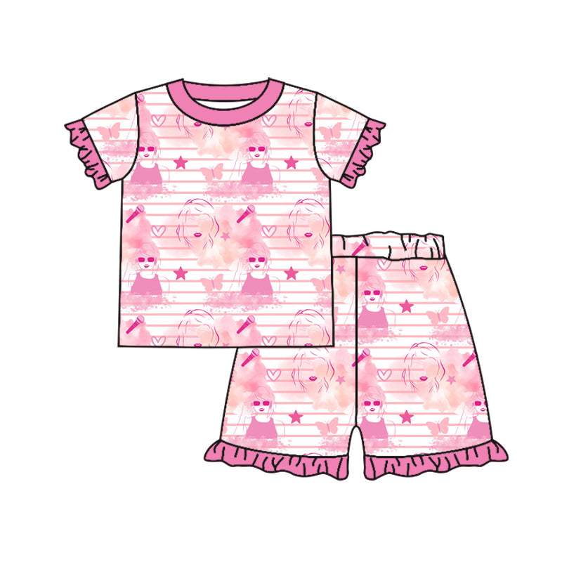 country music singer girls matching outfit