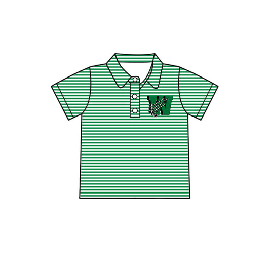 Kids baby short sleeve custom team pullover top